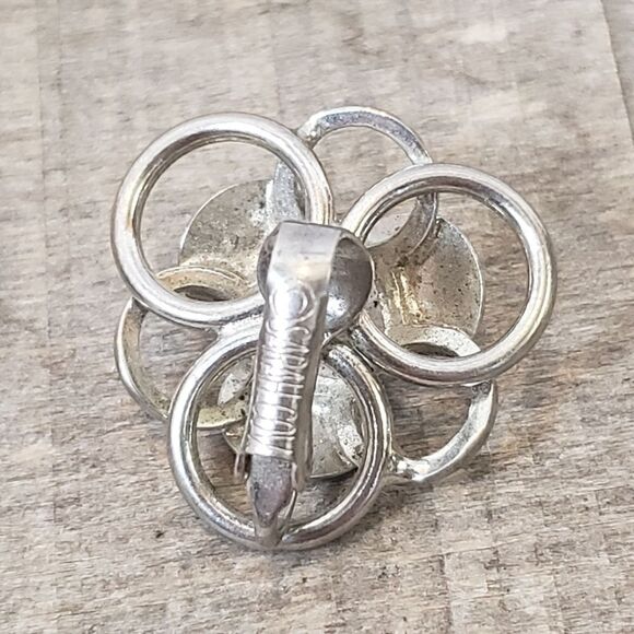 VINTAGE SARAH COVENTRY Art Deco Circles Clip-on Earrings - Picture 5 of 7